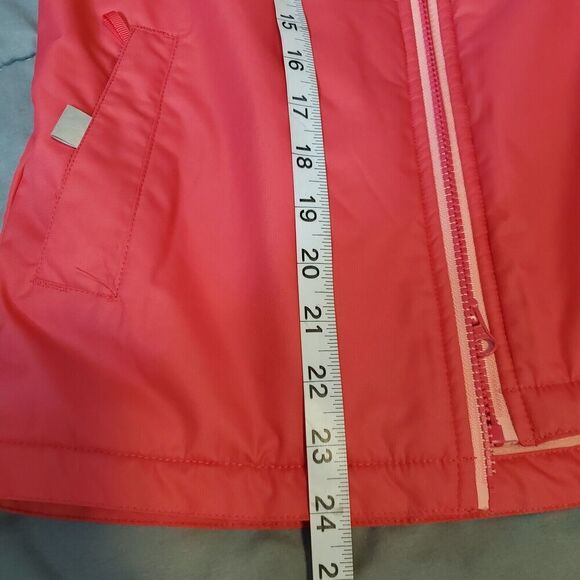 Therm Girl's Fleece Line Jacket Size 10 Pink Hooded Thumbholes EUC - Picture 8 of 10